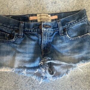 Abercrombie cut off Jean shorts